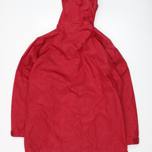 Alpine Trek Men's Red Waterproof Hooded Jacket Size L