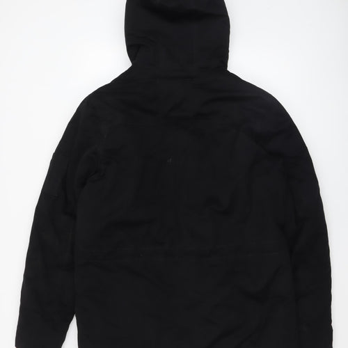 2nd Chapter Men's Black M Hooded Parka Jacket Lined Winter Coat