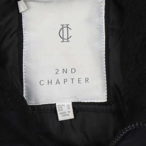 2nd Chapter Men's Black M Hooded Parka Jacket Lined Winter Coat