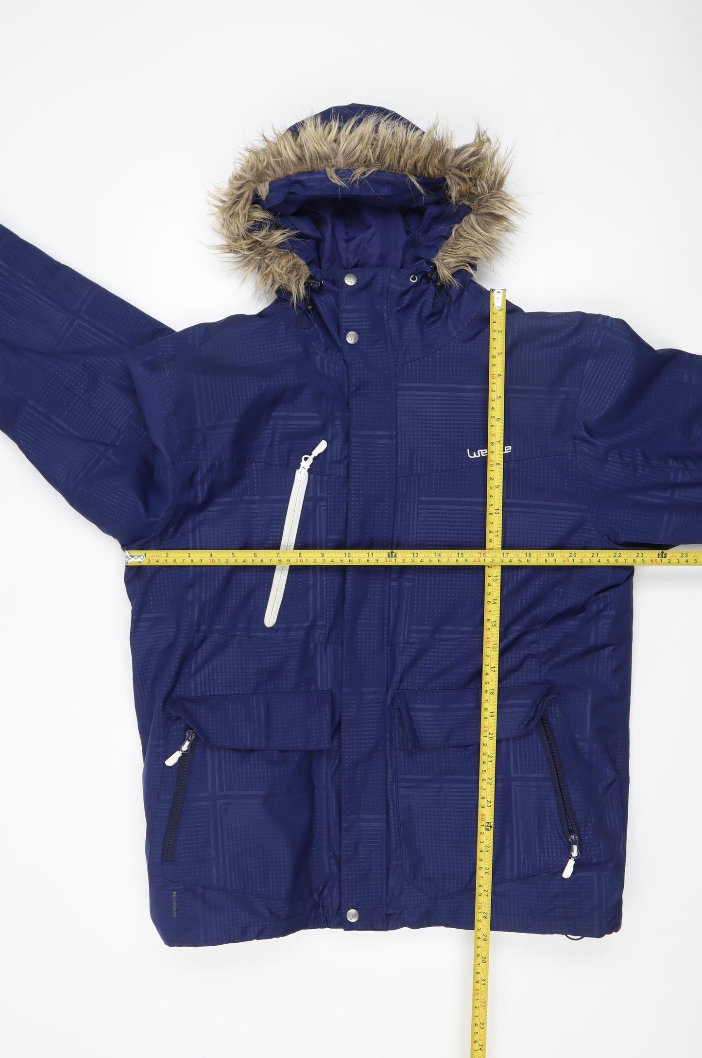 Wedze Men's Blue Waterproof Ski Parka Jacket Size L