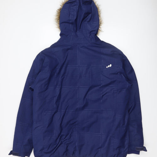 Wedze Men's Blue Waterproof Ski Parka Jacket Size L