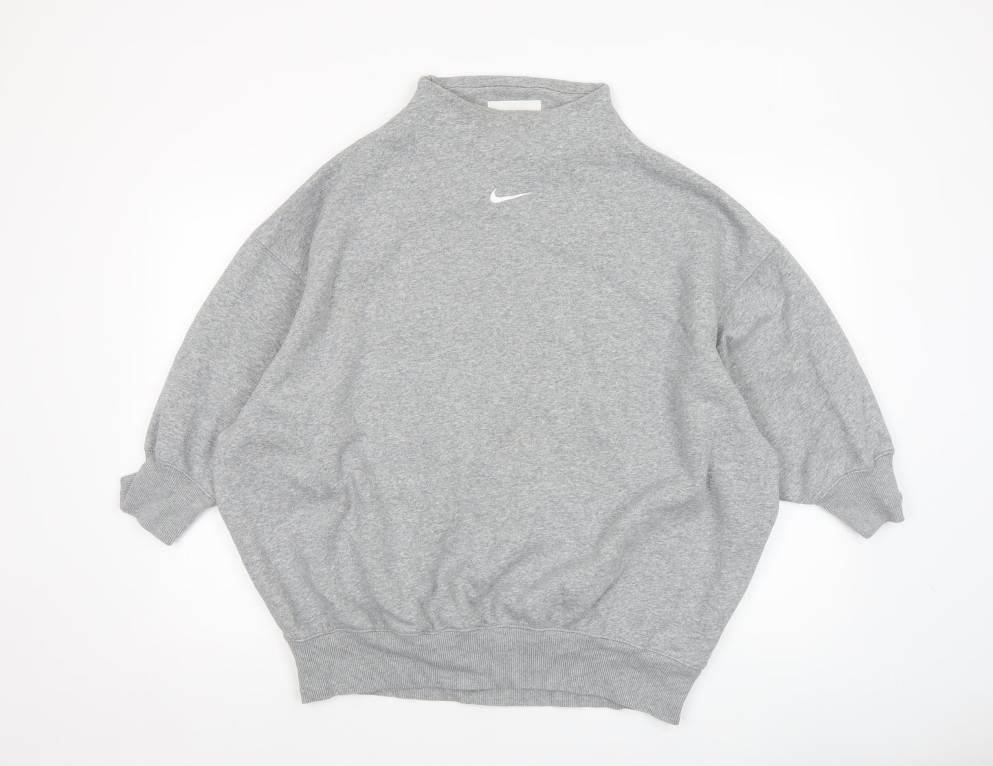 Nike Women's Grey Small Fleece Pullover Sweatshirt