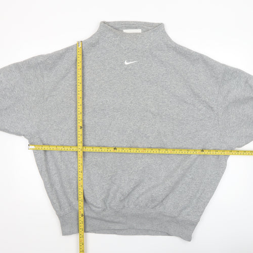 Nike Women's Grey Small Fleece Pullover Sweatshirt
