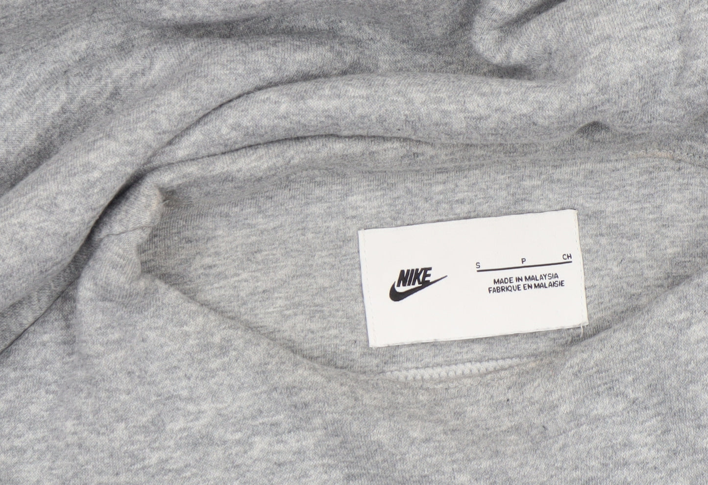 Nike Women's Grey Small Fleece Pullover Sweatshirt