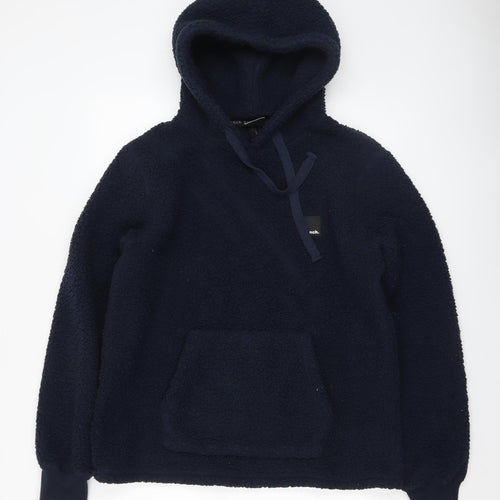 Bench Women's Navy Pullover Hoodie Medium Fleece Polyester