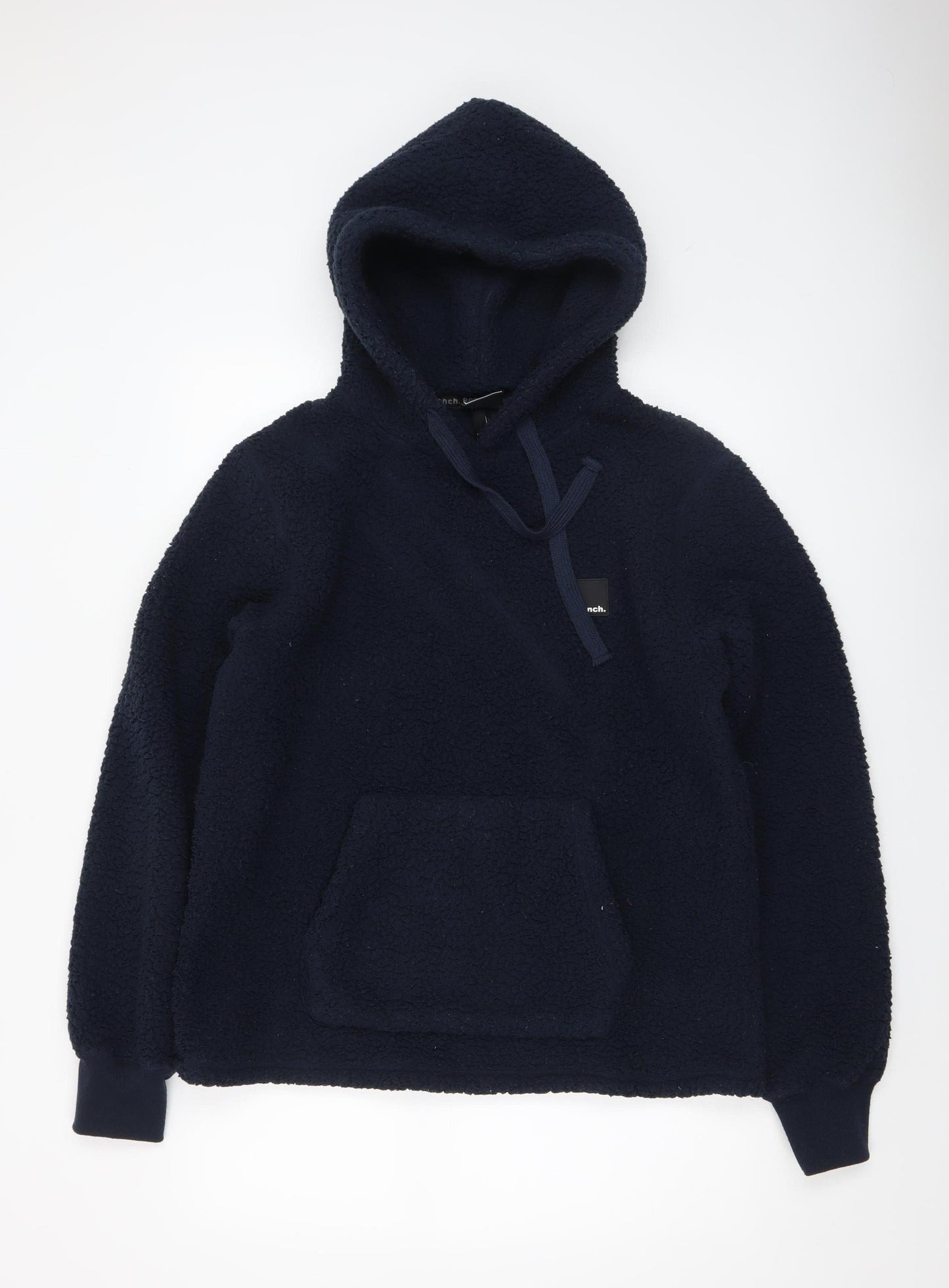 Bench Women's Navy Pullover Hoodie Medium Fleece Polyester