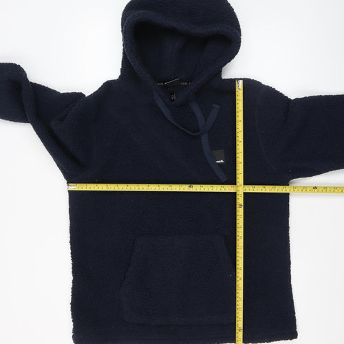 Bench Women's Navy Pullover Hoodie Medium Fleece Polyester