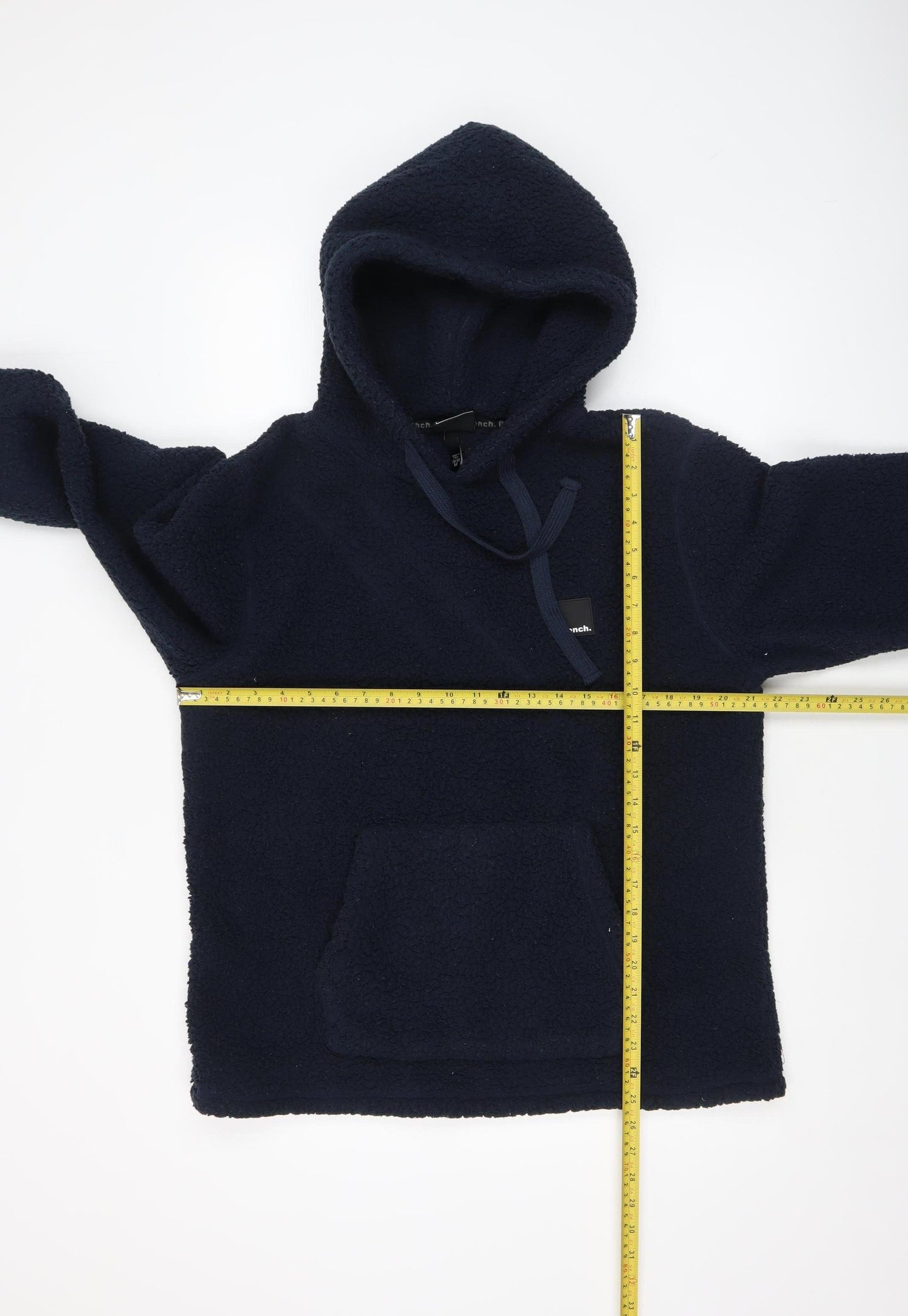 Bench Women's Navy Pullover Hoodie Medium Fleece Polyester