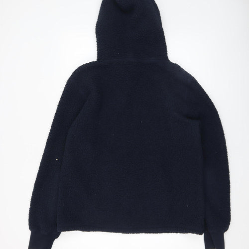 Bench Women's Navy Pullover Hoodie Medium Fleece Polyester