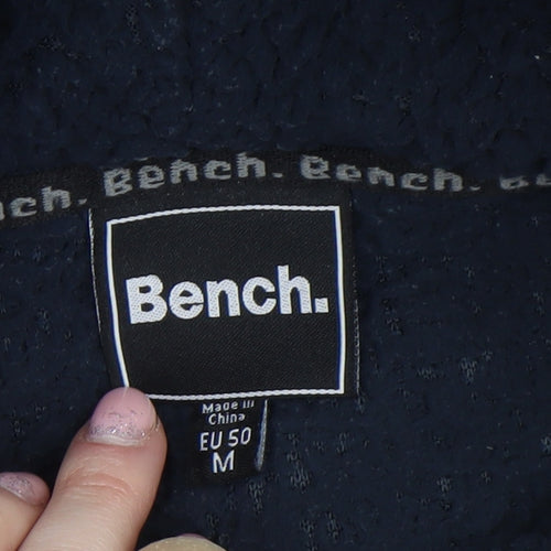 Bench Women's Navy Pullover Hoodie Medium Fleece Polyester