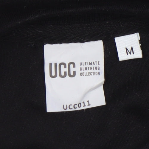 UCC Men's Black Christmas Rock Graphic Sweatshirt Size M