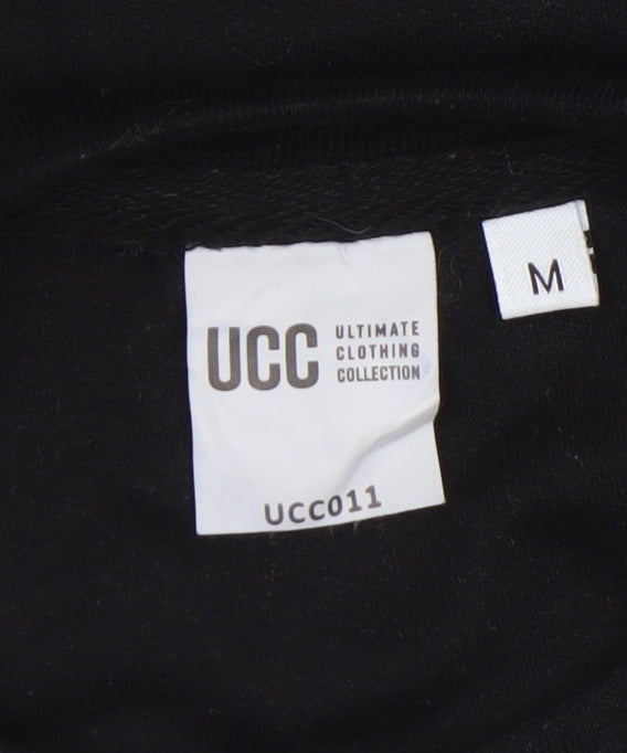 UCC Men's Black Christmas Rock Graphic Sweatshirt Size M