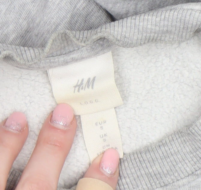 H&M Mens Grey Graphic Honolulu Hawaii Sweatshirt Size S Pullover