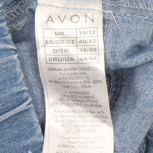 Avon Women's Blue Denim Jegging Jeans Size 10-12 Elastic Waist