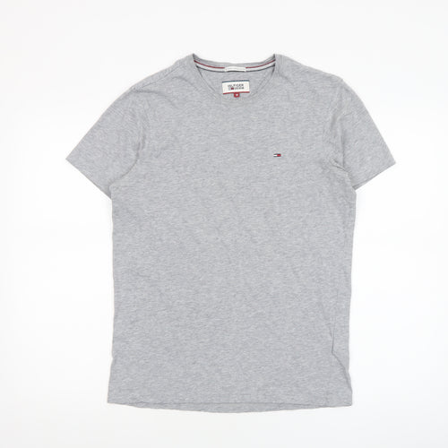 Tommy Hilfiger Denim Mens Grey M Short Sleeve Crew Neck Cotton T-Shirt