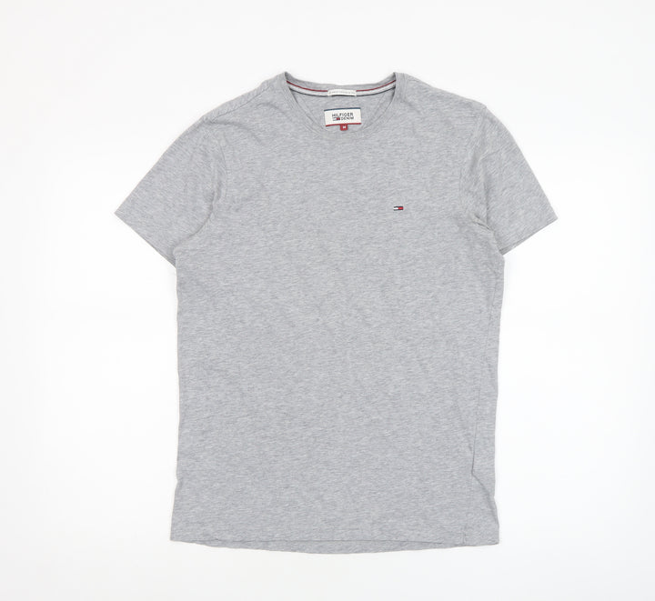 Tommy Hilfiger Denim Mens Grey M Short Sleeve Crew Neck Cotton T-Shirt