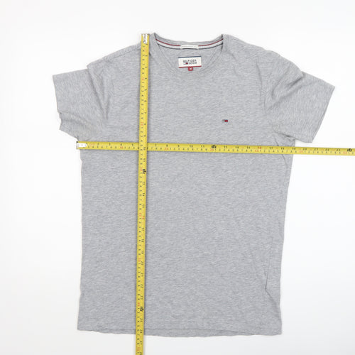 Tommy Hilfiger Denim Mens Grey M Short Sleeve Crew Neck Cotton T-Shirt