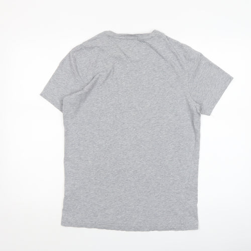 Tommy Hilfiger Denim Mens Grey M Short Sleeve Crew Neck Cotton T-Shirt