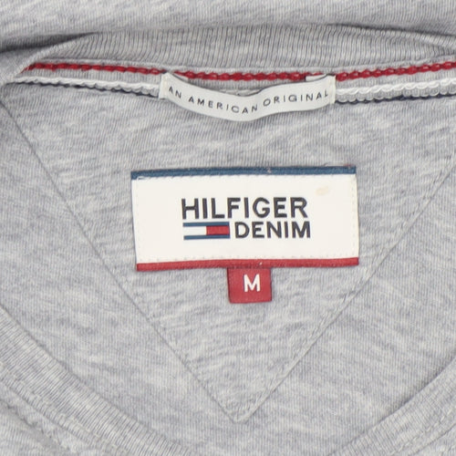 Tommy Hilfiger Denim Mens Grey M Short Sleeve Crew Neck Cotton T-Shirt