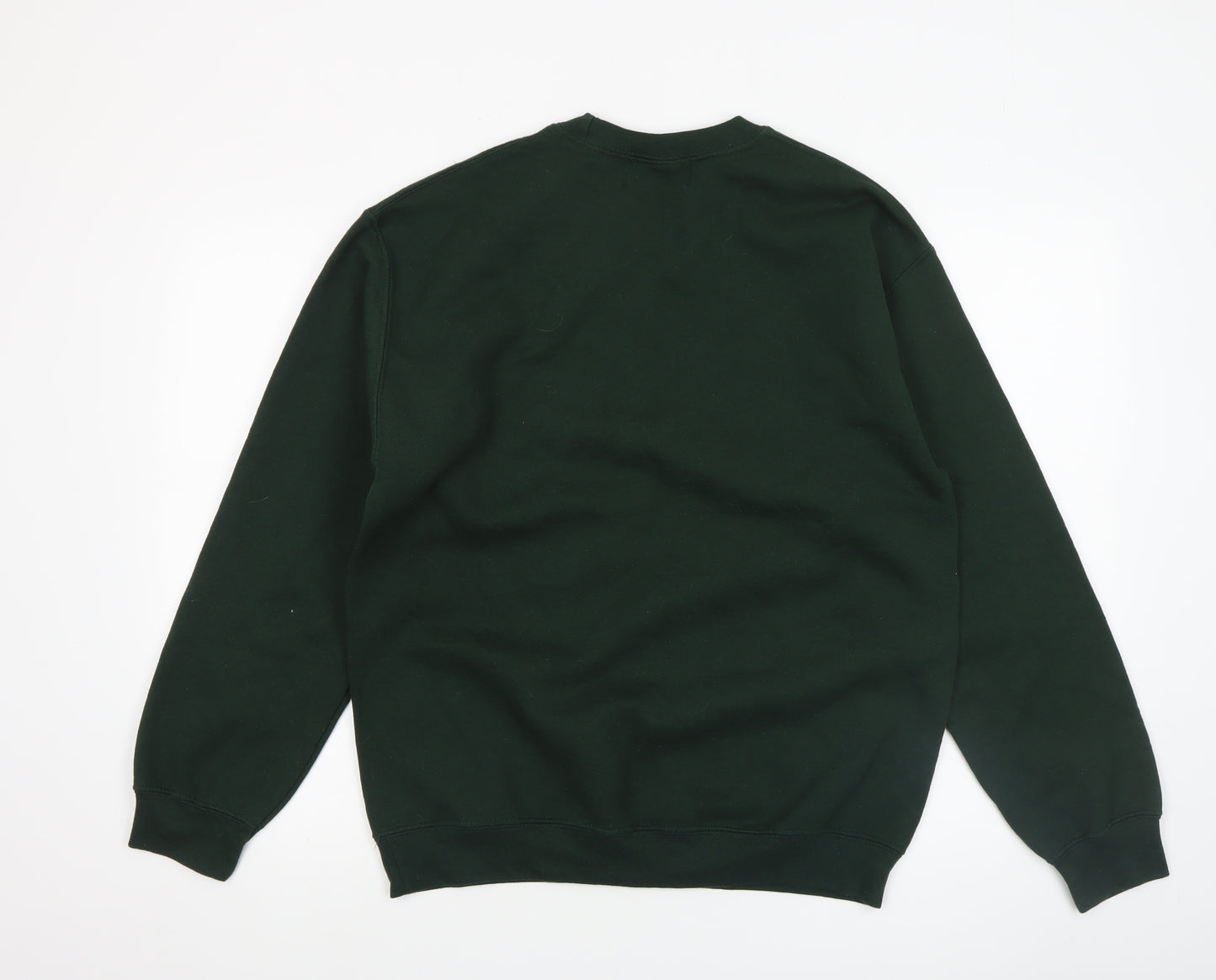 London Co Men's Green Christmas 'Gangster Wrapper' Pullover Sweatshirt Medium