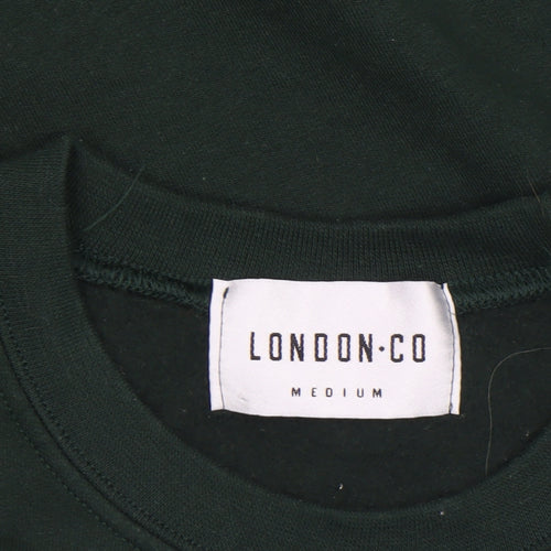 London Co Men's Green Christmas 'Gangster Wrapper' Pullover Sweatshirt Medium