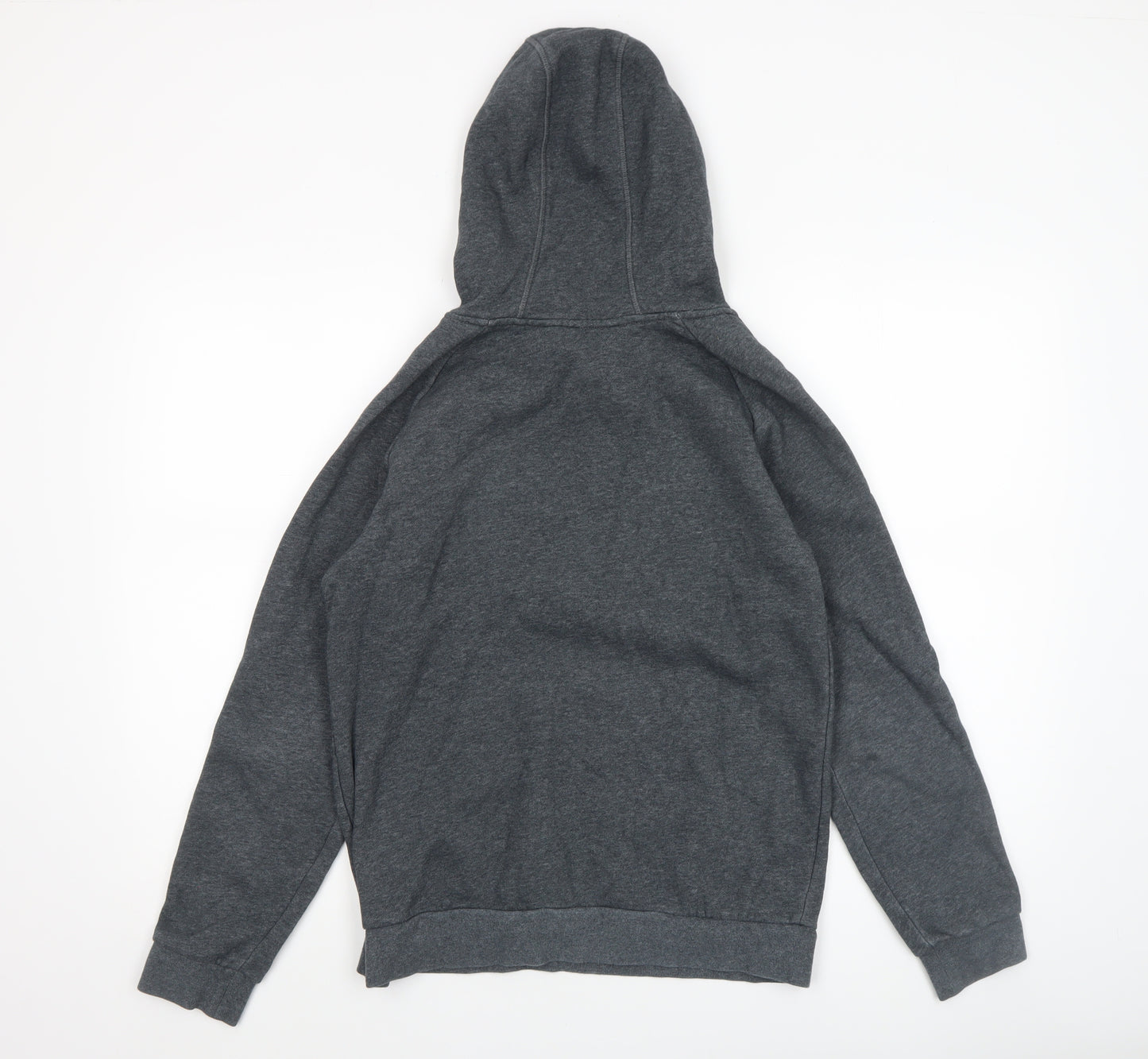 Adidas Boys Grey Pullover Hoodie Size 13-14 Years Lined Cotton Blend