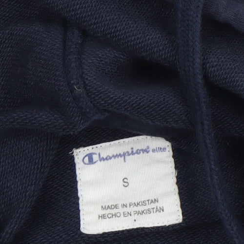 Champion Men's Blue Pullover Hoodie Size S Embroidered Logo Sweatshirt