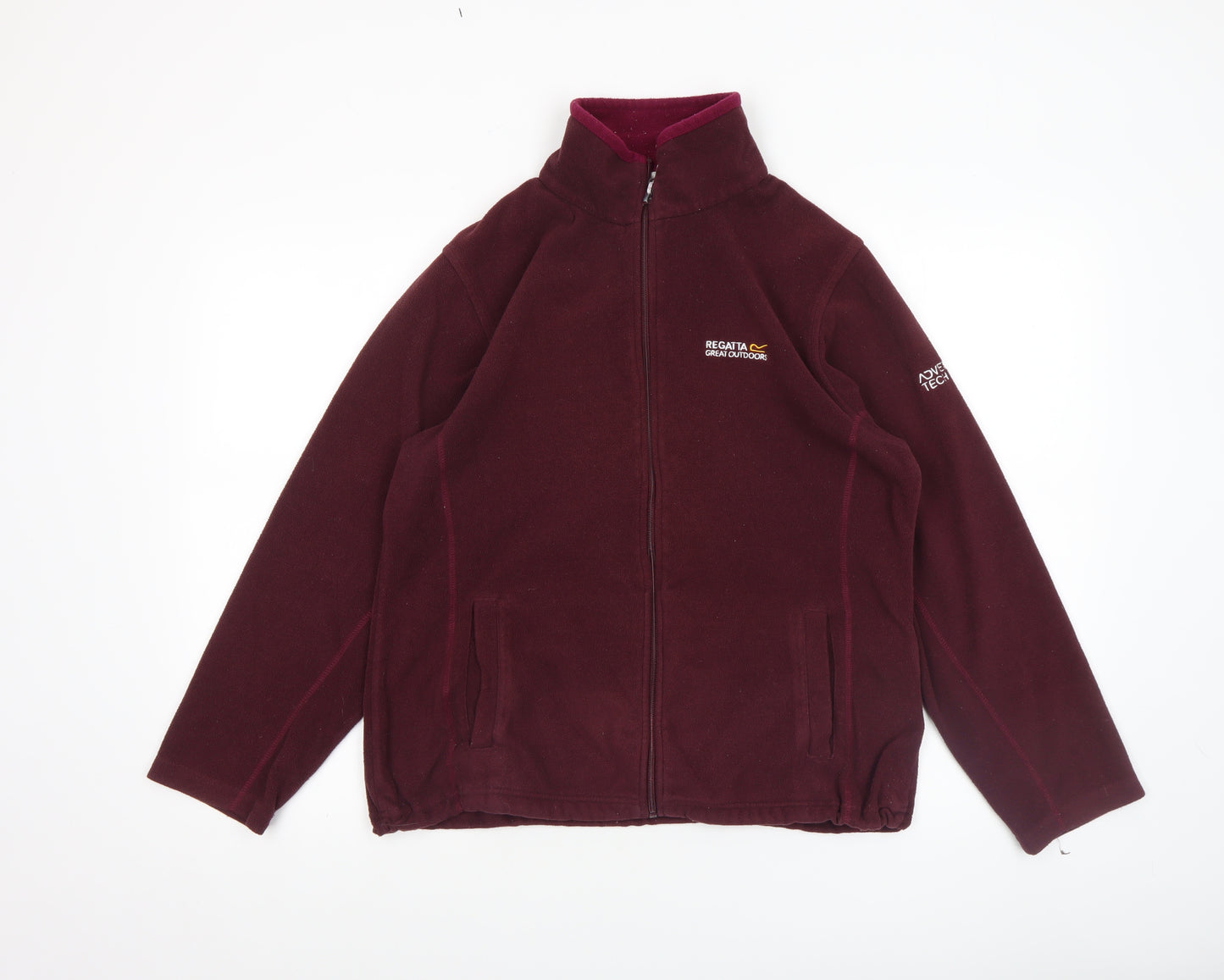 Regatta Women's Red Fleece Full Zip Jacket Size 14 Outdoor Hiking