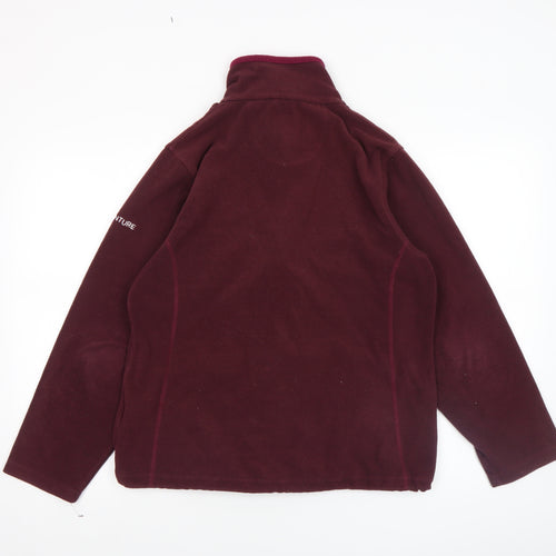 Regatta Women's Red Fleece Full Zip Jacket Size 14 Outdoor Hiking