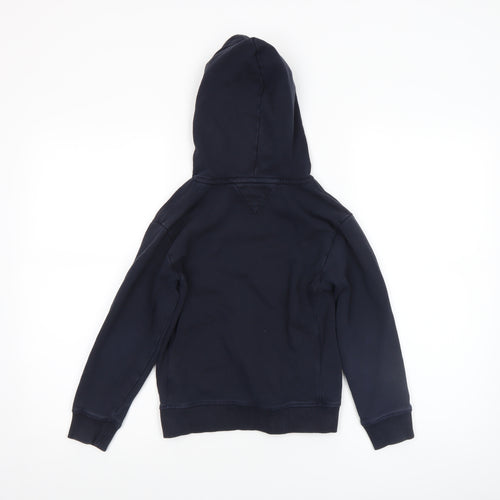 Tommy Hilfiger Boys Navy Hoodie 122cm 100% Cotton Pullover Logo Design