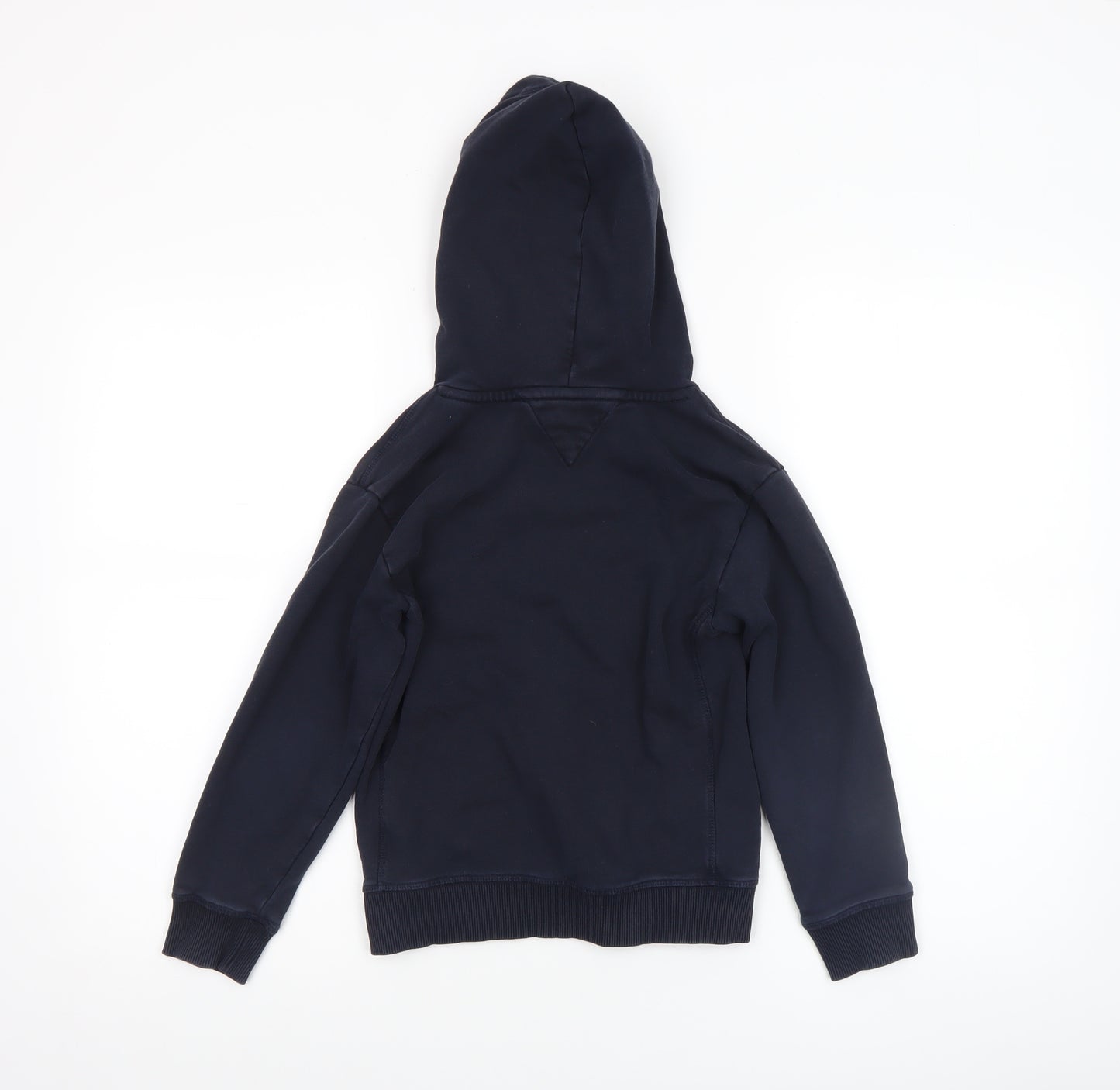 Tommy Hilfiger Boys Navy Hoodie 122cm 100% Cotton Pullover Logo Design