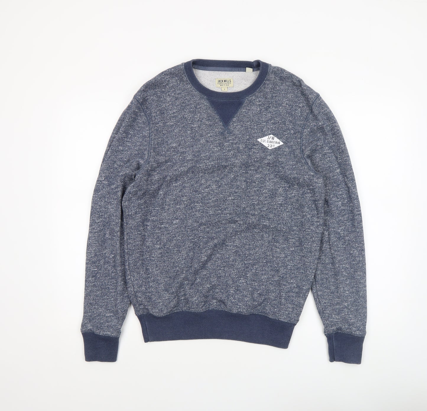 Jack Wills Men's Blue Crew Neck Sweatshirt Size S Regular Fit