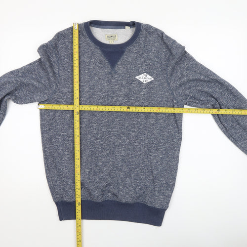 Jack Wills Men's Blue Crew Neck Sweatshirt Size S Regular Fit