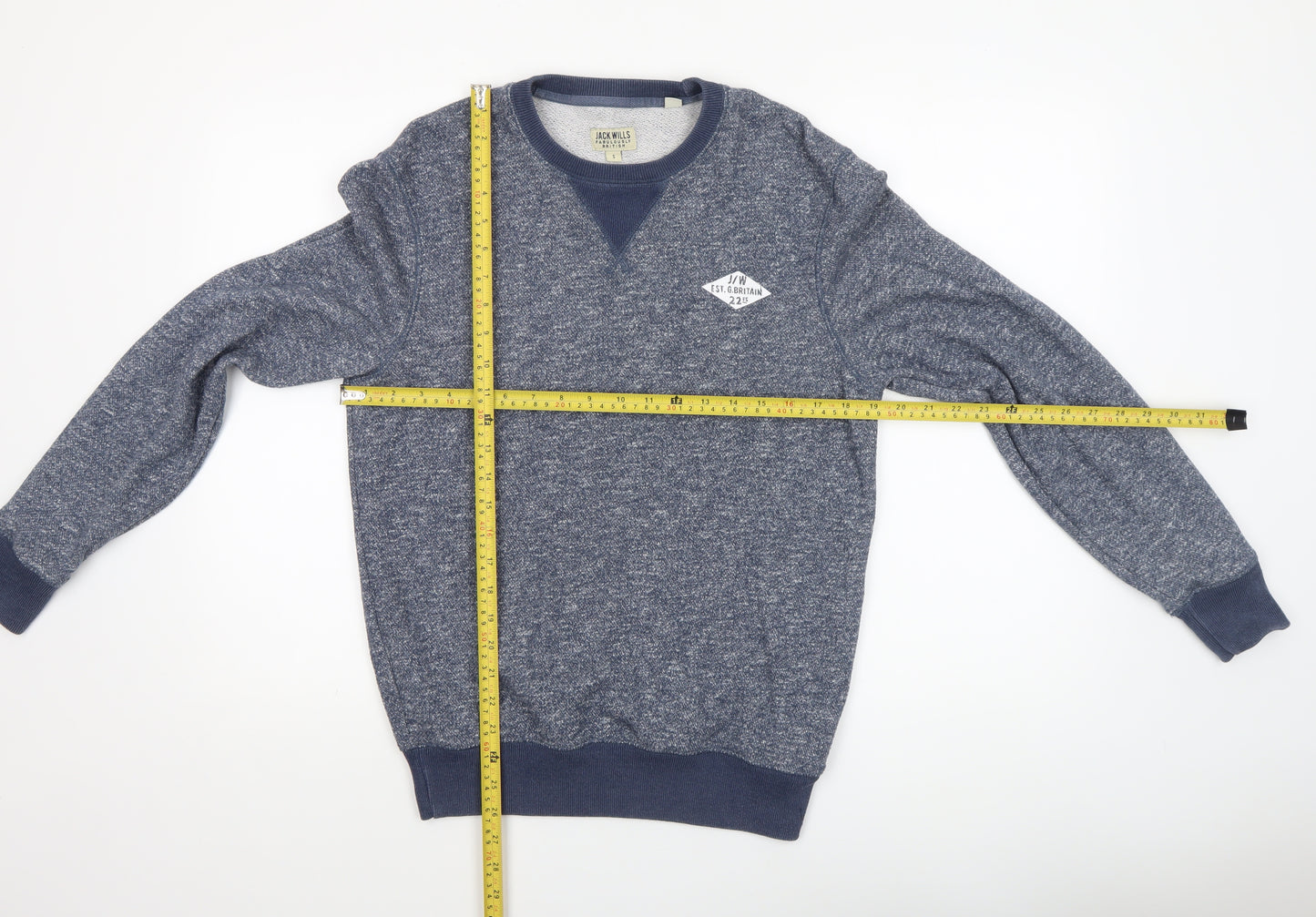 Jack Wills Men's Blue Crew Neck Sweatshirt Size S Regular Fit