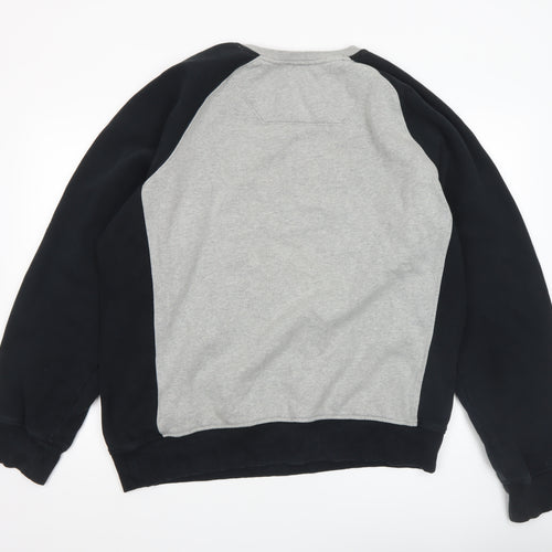 Timberland Men's Grey 2XL Regular Fit Logo Crew Neck Sweatshirt