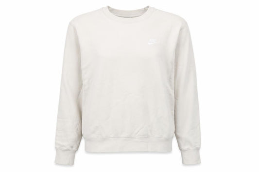 Front view of Nike Women’s Beige XS Pullover Sweatshirt Classic Crew Neck
