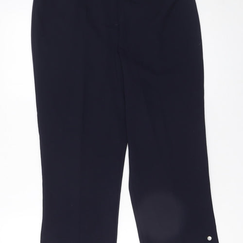 Kaleidoscope Women’s Black Cropped Stretch Trousers UK 12