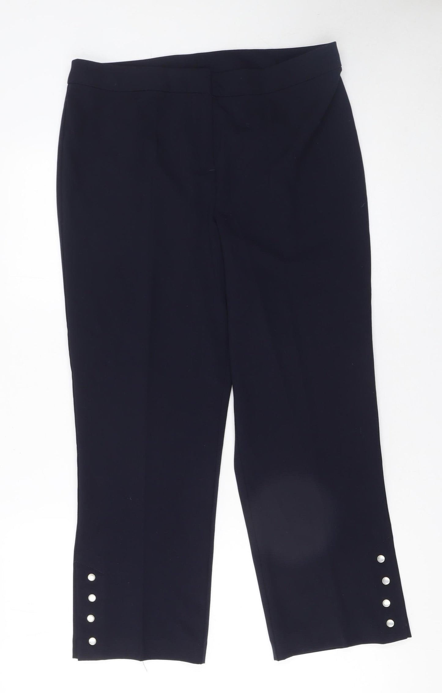 Kaleidoscope Women’s Black Cropped Stretch Trousers UK 12