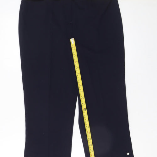 Kaleidoscope Women’s Black Cropped Stretch Trousers UK 12
