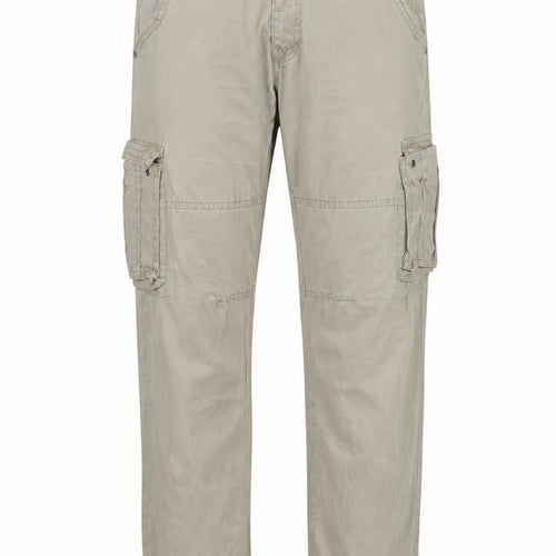 Gasoline Originals Men's Beige Cargo Trousers Size L 33R Cotton Workwear