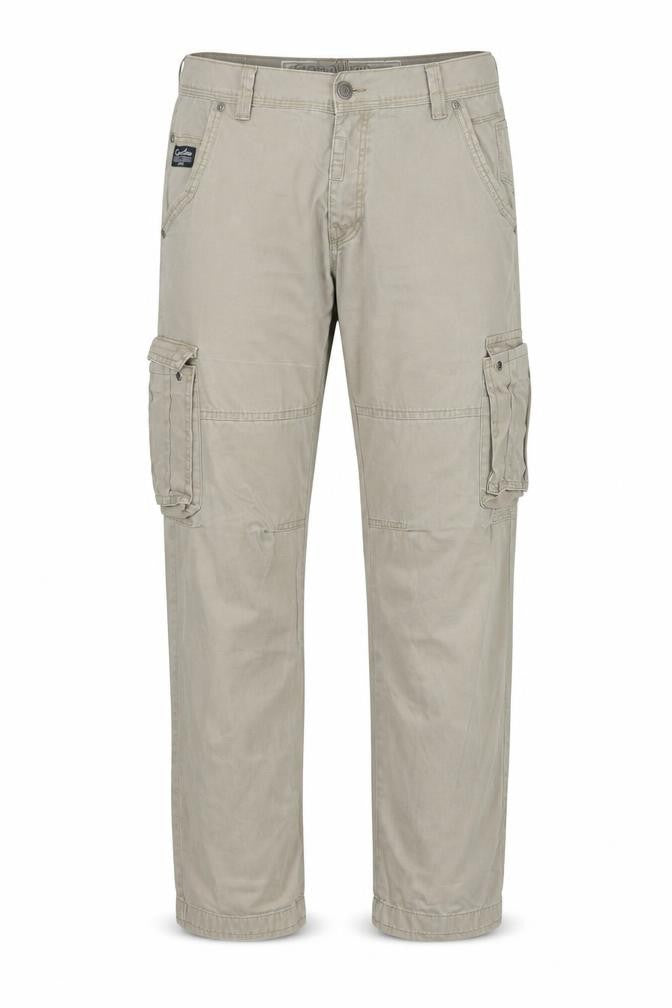 Gasoline Originals Men's Beige Cargo Trousers Size L 33R Cotton Workwear