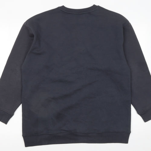 Harvard University Black Cotton Blend Women's Medium Sweatshirt