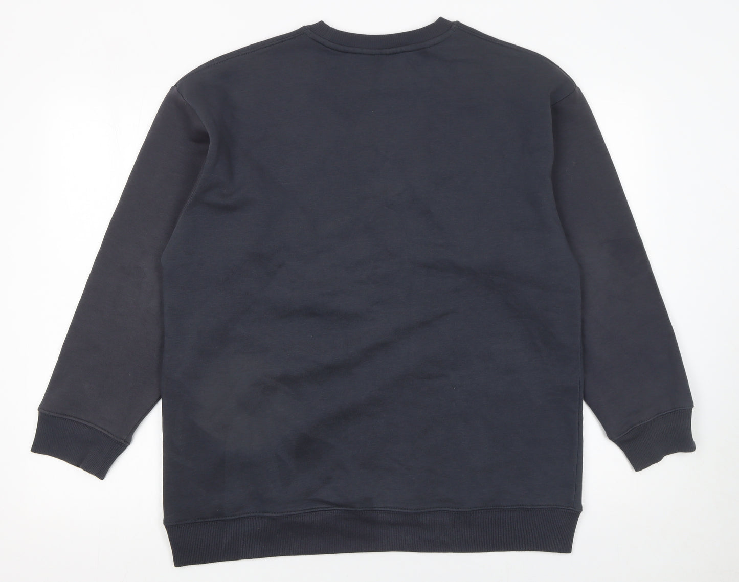 Harvard University Black Cotton Blend Women's Medium Sweatshirt