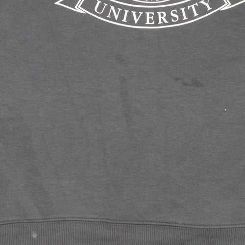 Harvard University Black Cotton Blend Women's Medium Sweatshirt