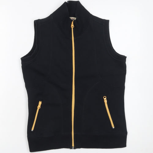 Wills Sport Women's Black Full Zip Vest Hoodie 88cm S Cotton Blend