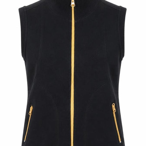Wills Sport Women's Black Full Zip Vest Hoodie 88cm S Cotton Blend