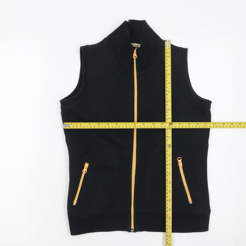 Wills Sport Women's Black Full Zip Vest Hoodie 88cm S Cotton Blend