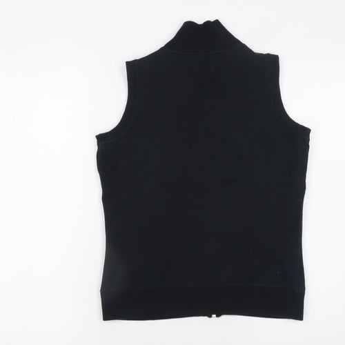 Wills Sport Women's Black Full Zip Vest Hoodie 88cm S Cotton Blend