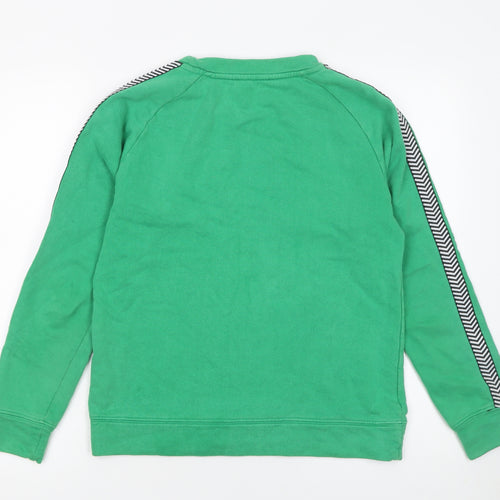 Moss Copenhagen Women Green Cotton Crew Neck Sweatshirt Size S