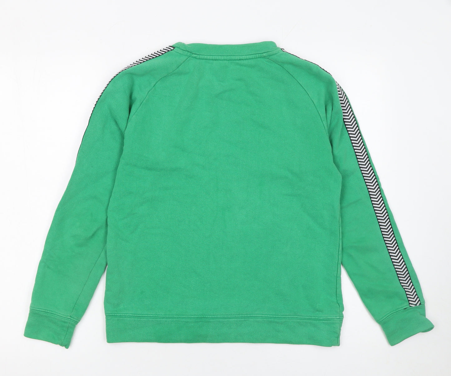 Moss Copenhagen Women Green Cotton Crew Neck Sweatshirt Size S